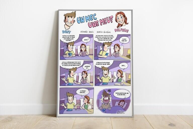 Bande dessinées personnalisées illustrées