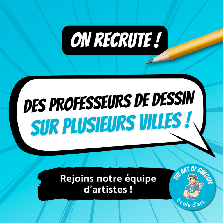 Offre emploi professeur de dessin The Art of Gueguel