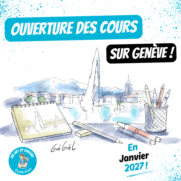 Ouverture des cours de dessin The Art of Gueguel sur Genève